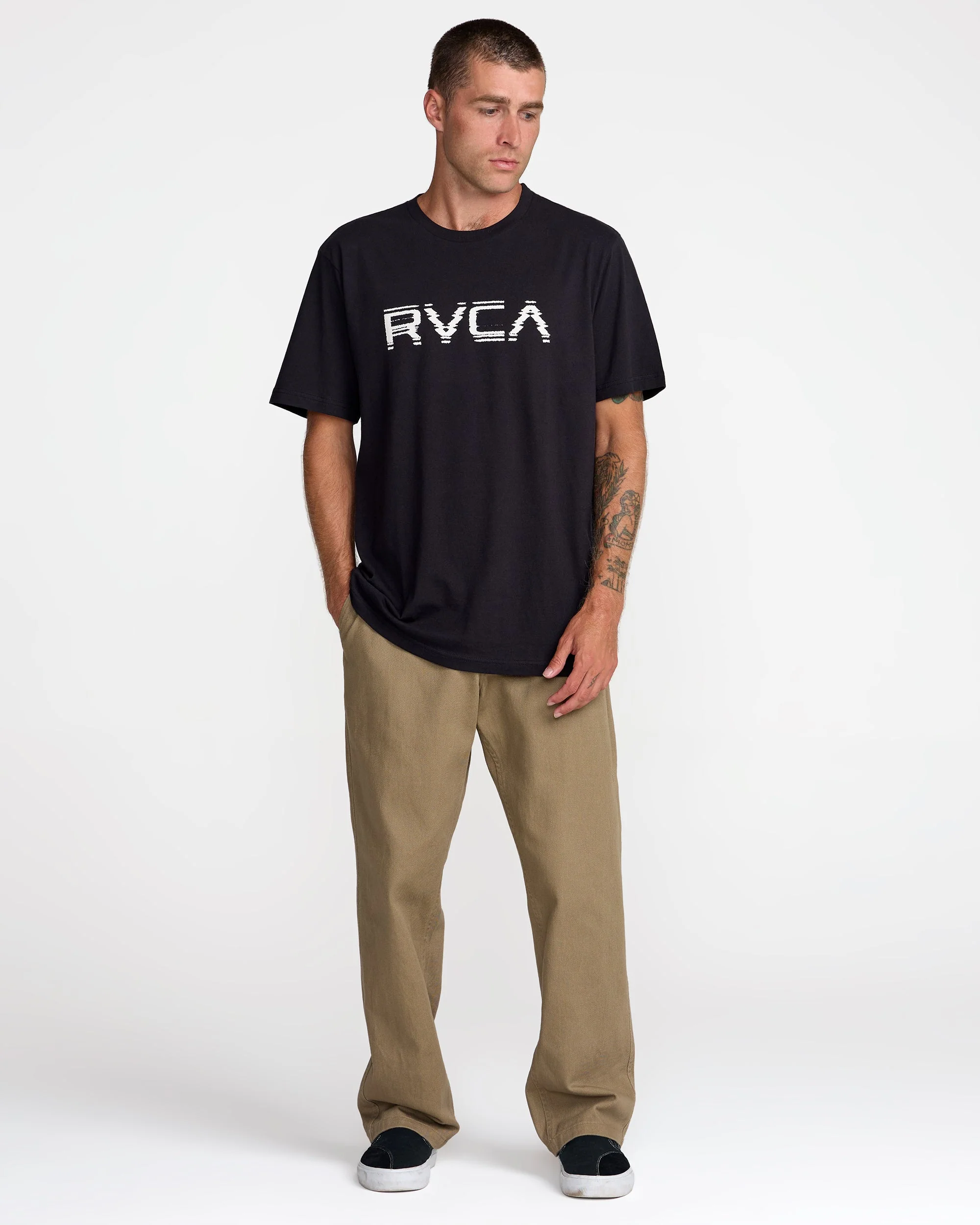 Big RVCA Glitch Short Sleeve Tee - Image 7