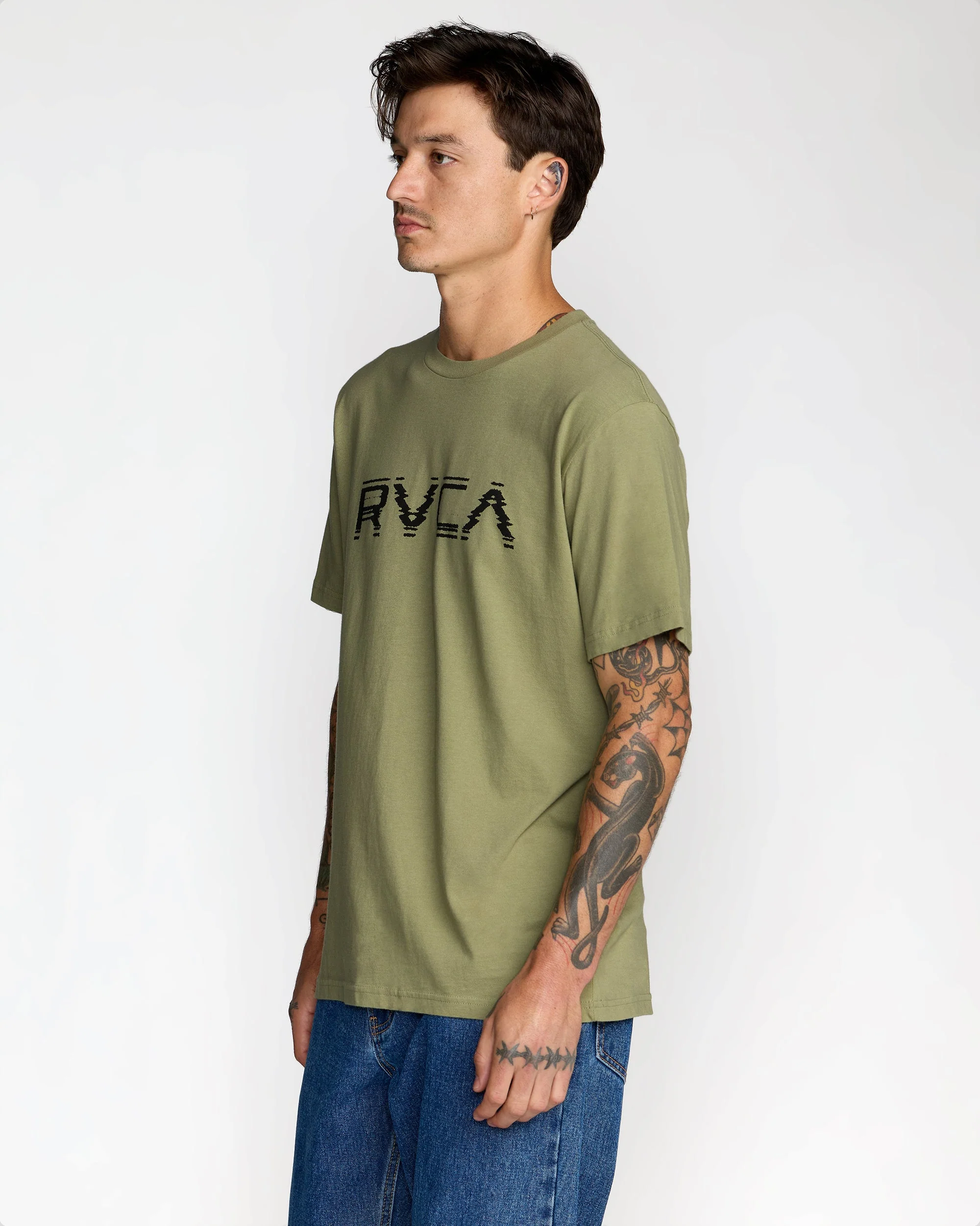 Big RVCA Glitch Short Sleeve Tee - Image 3