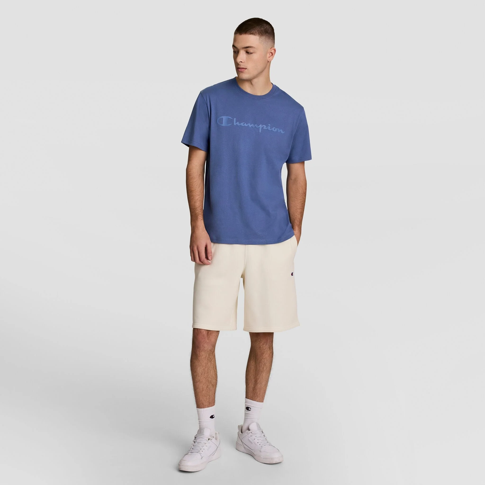 Classic Graphic T-Shirt, Tonal Script Logo - Image 5