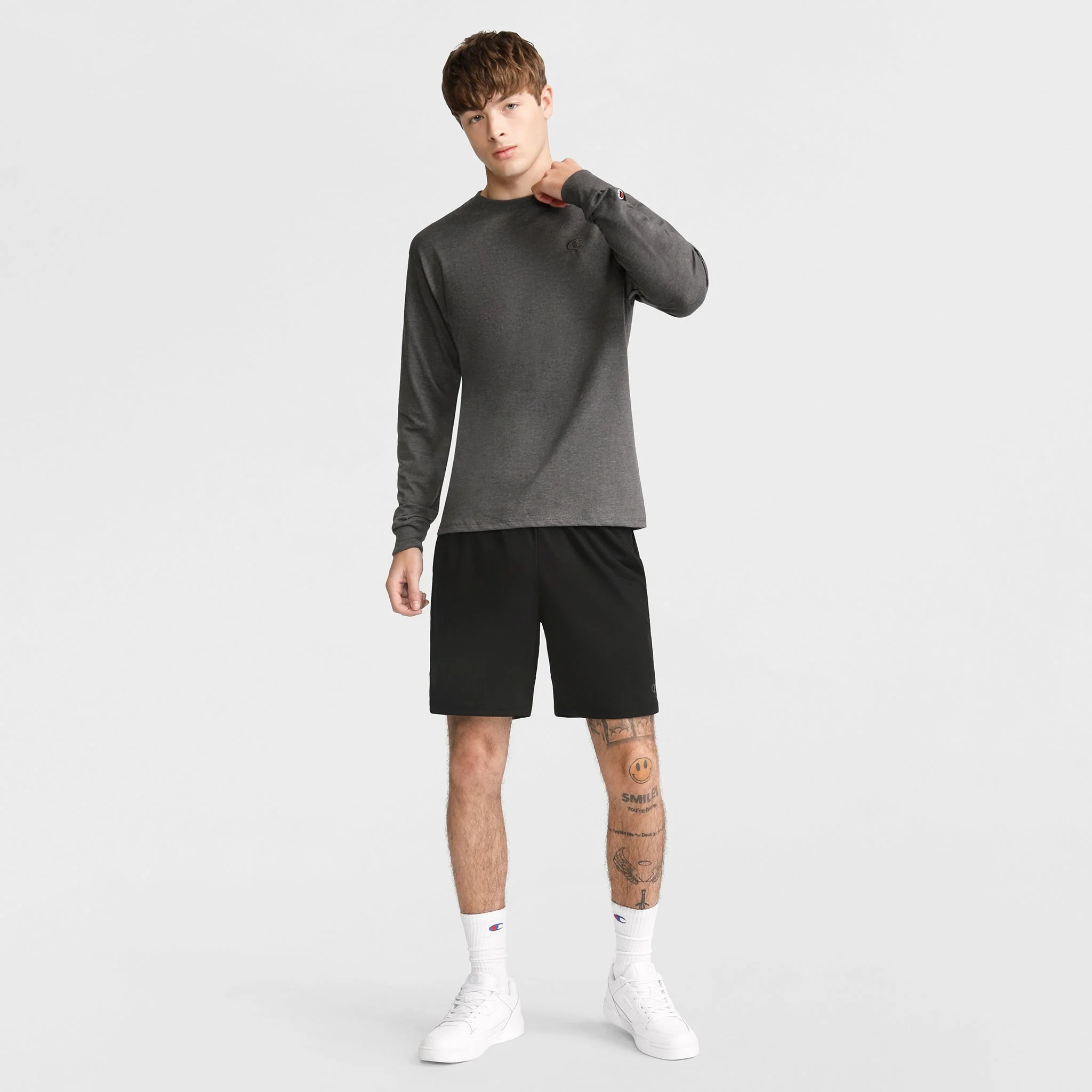 Classic Long Sleeve T-Shirt, Embroidered C Logo - Image 4