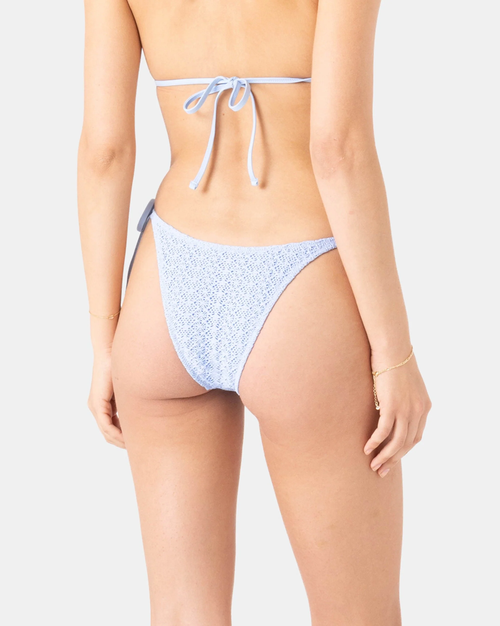Crochet Tie Side Cheeky Bikini Bottom - Image 2