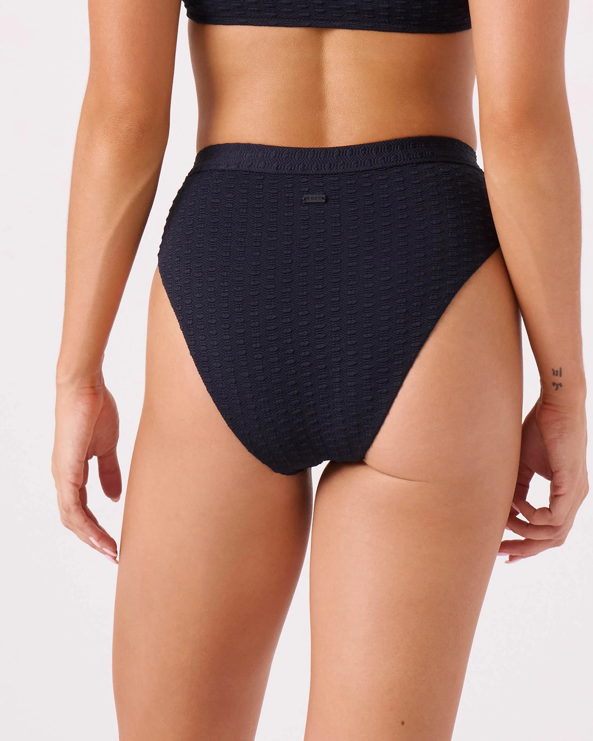 Haleiwa Banded High Waist Moderate Bikini Bottom - Image 2