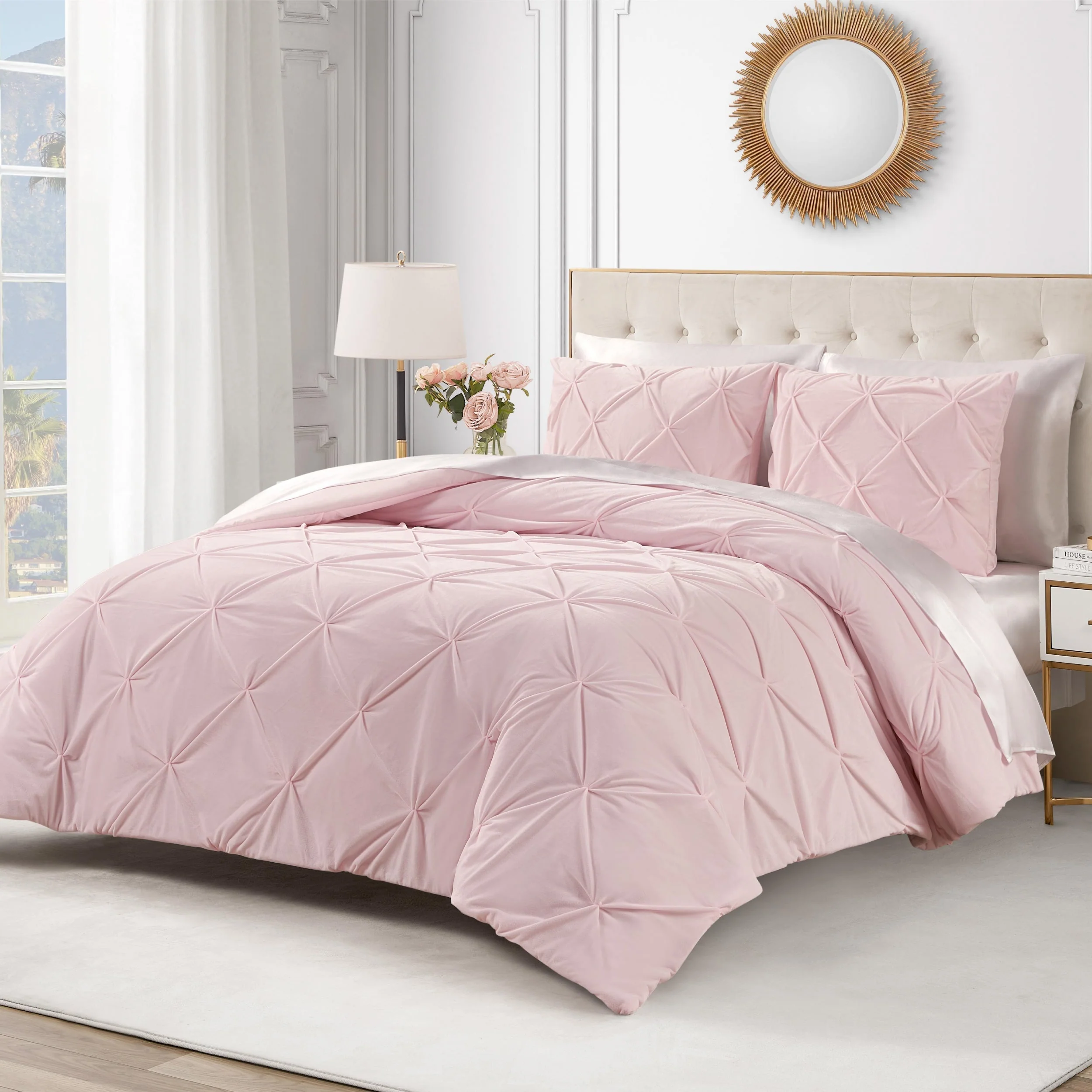 Kiss Pleat Micromink Comforter Set - Image 2