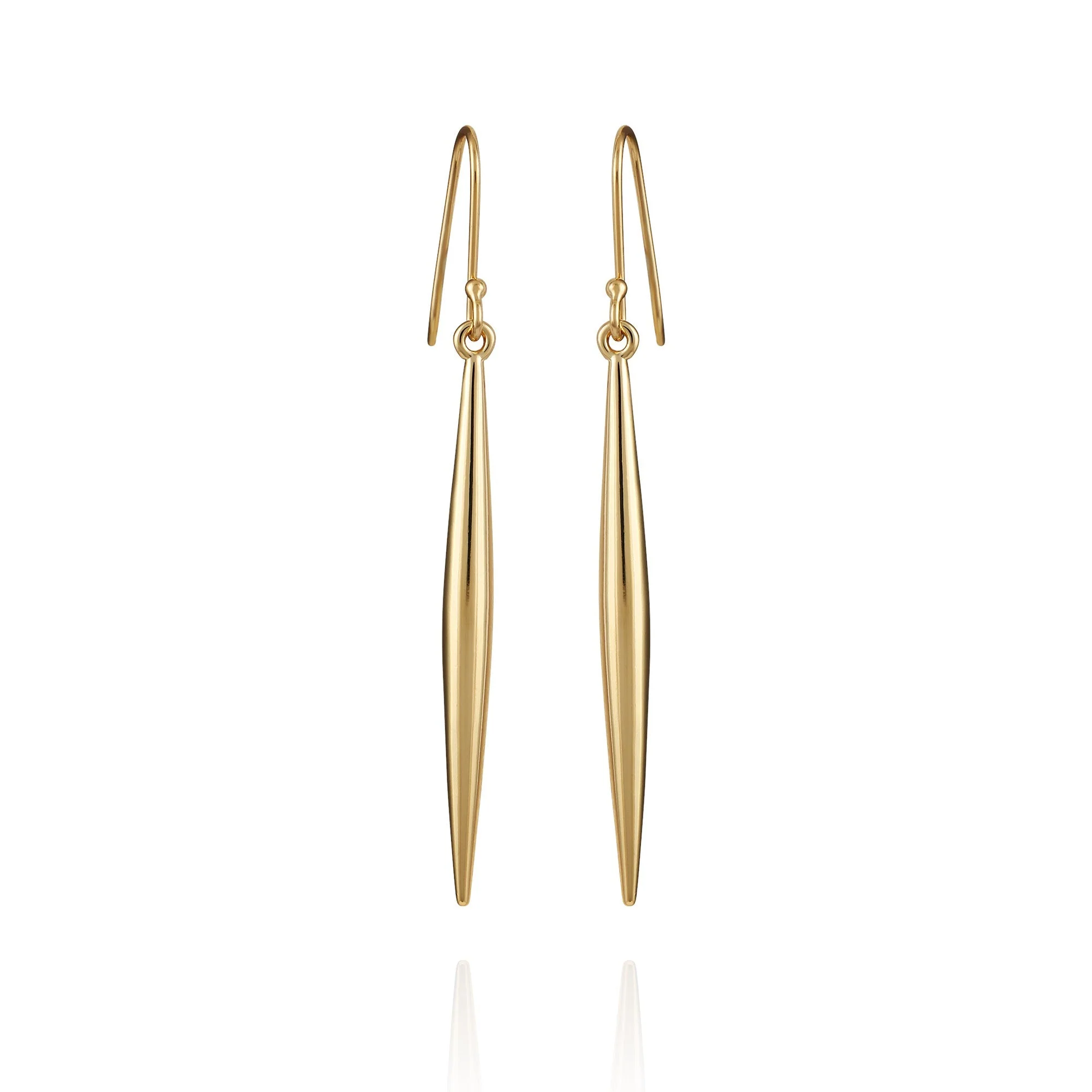Linear Spear Drop Earrings