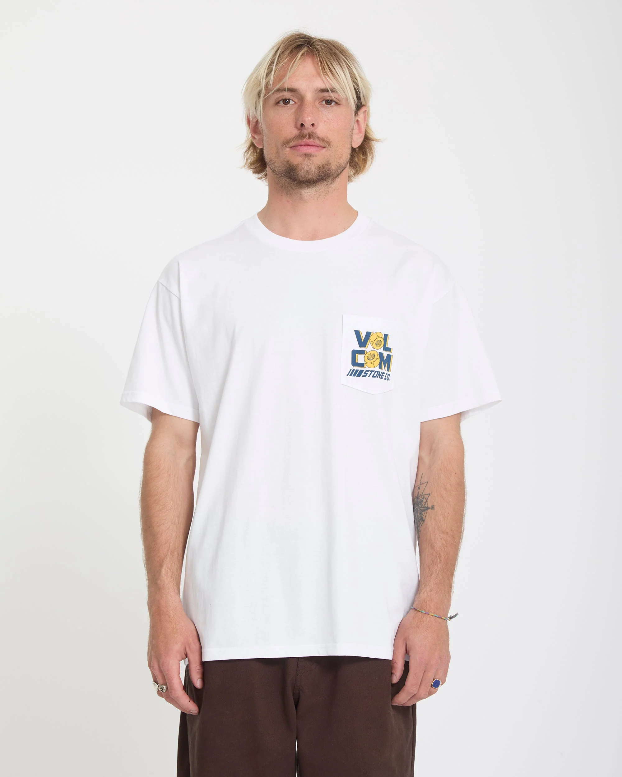 Men's Parted Out Pocket Short Sleeve Tee