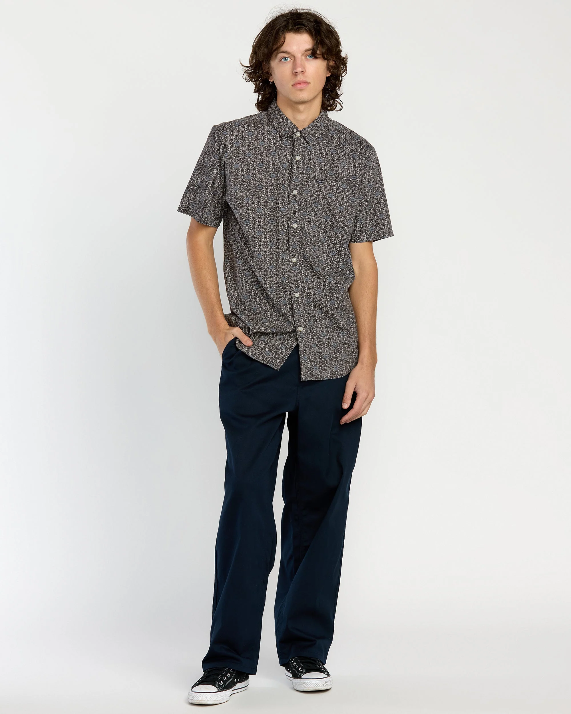Men's Scaler Stone Woven Short Sleeve Shirt - Image 4