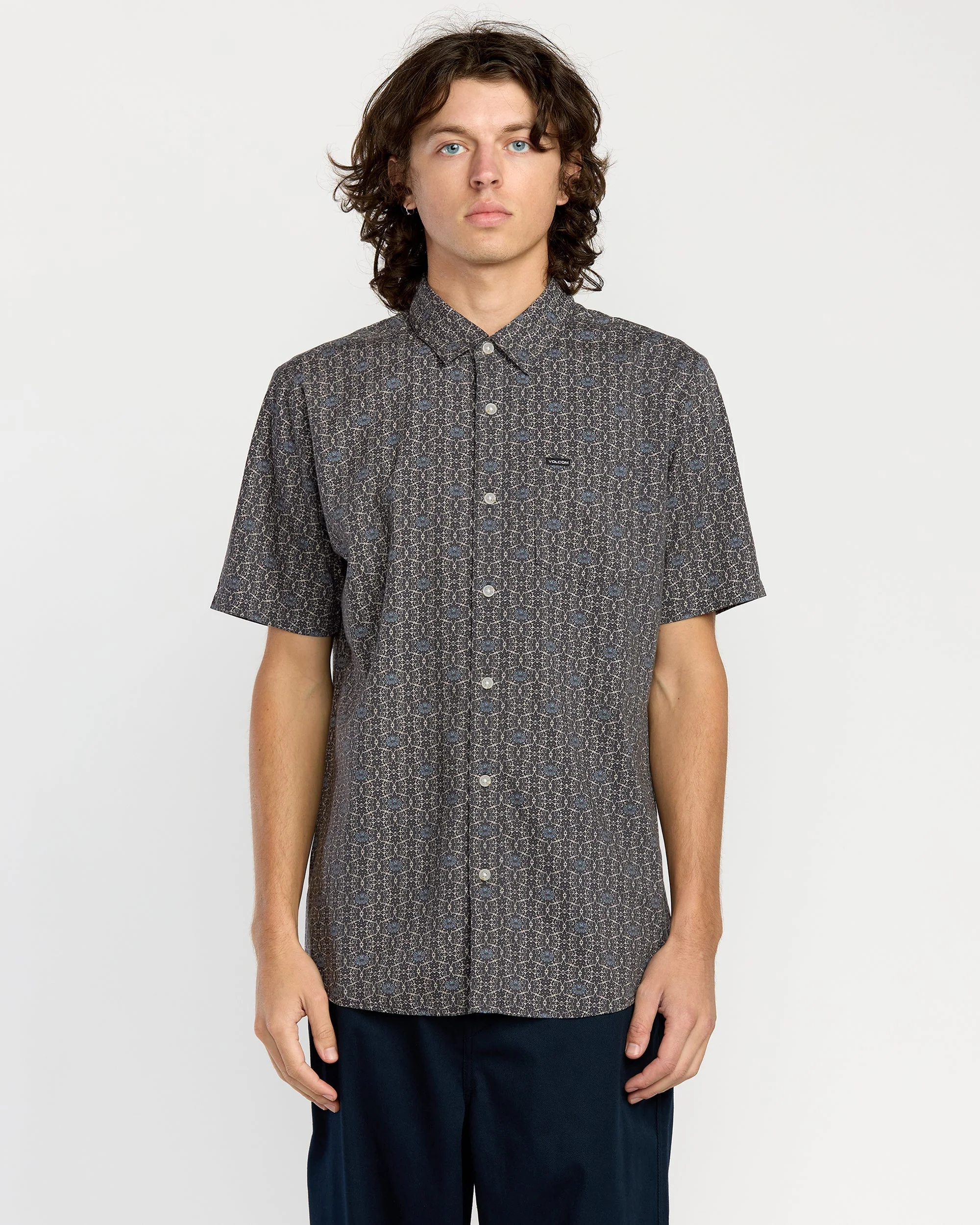 Men's Scaler Stone Woven Short Sleeve Shirt - Image 5