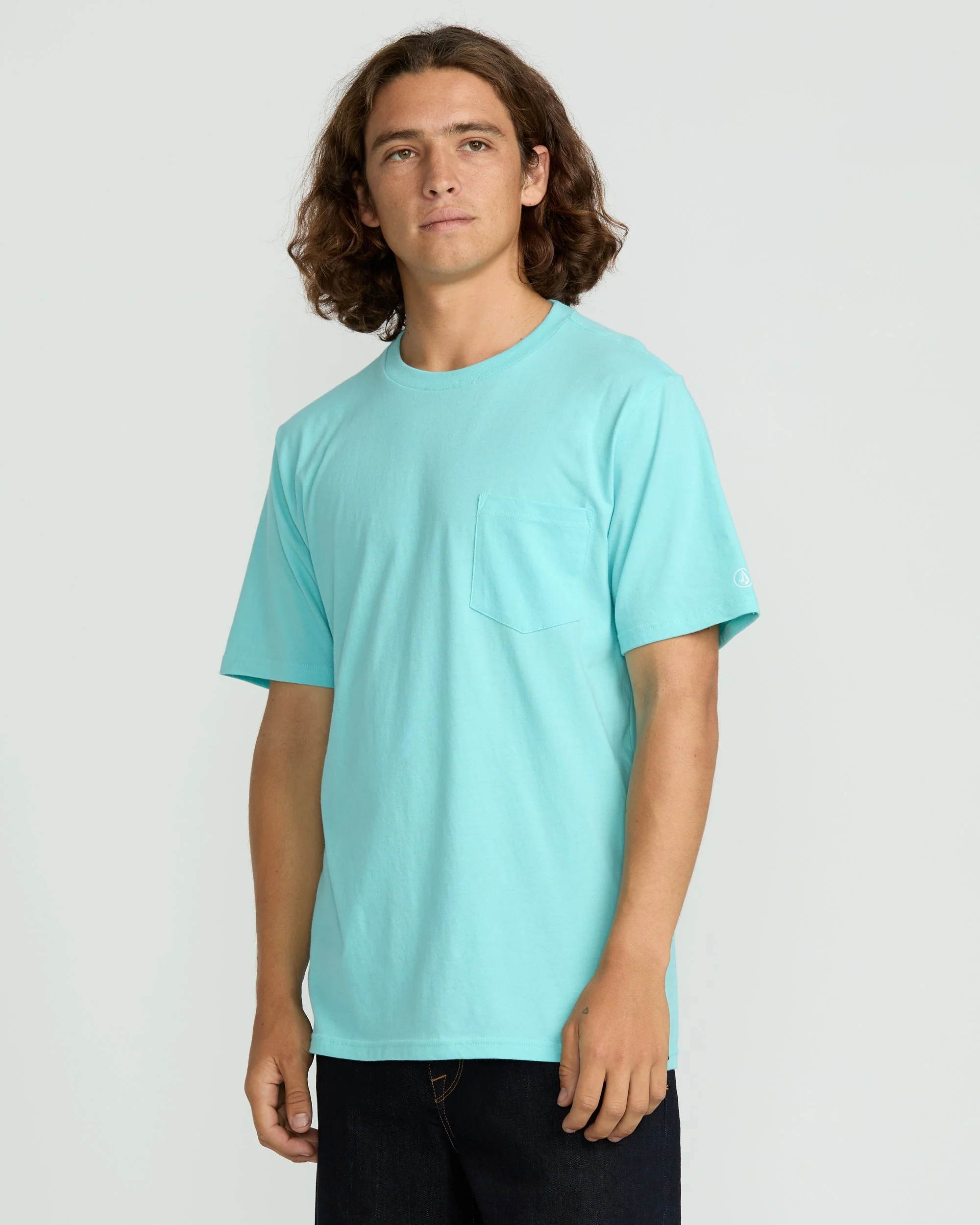 Men's Solid Short Sleeve Pocket Tee - Image 3