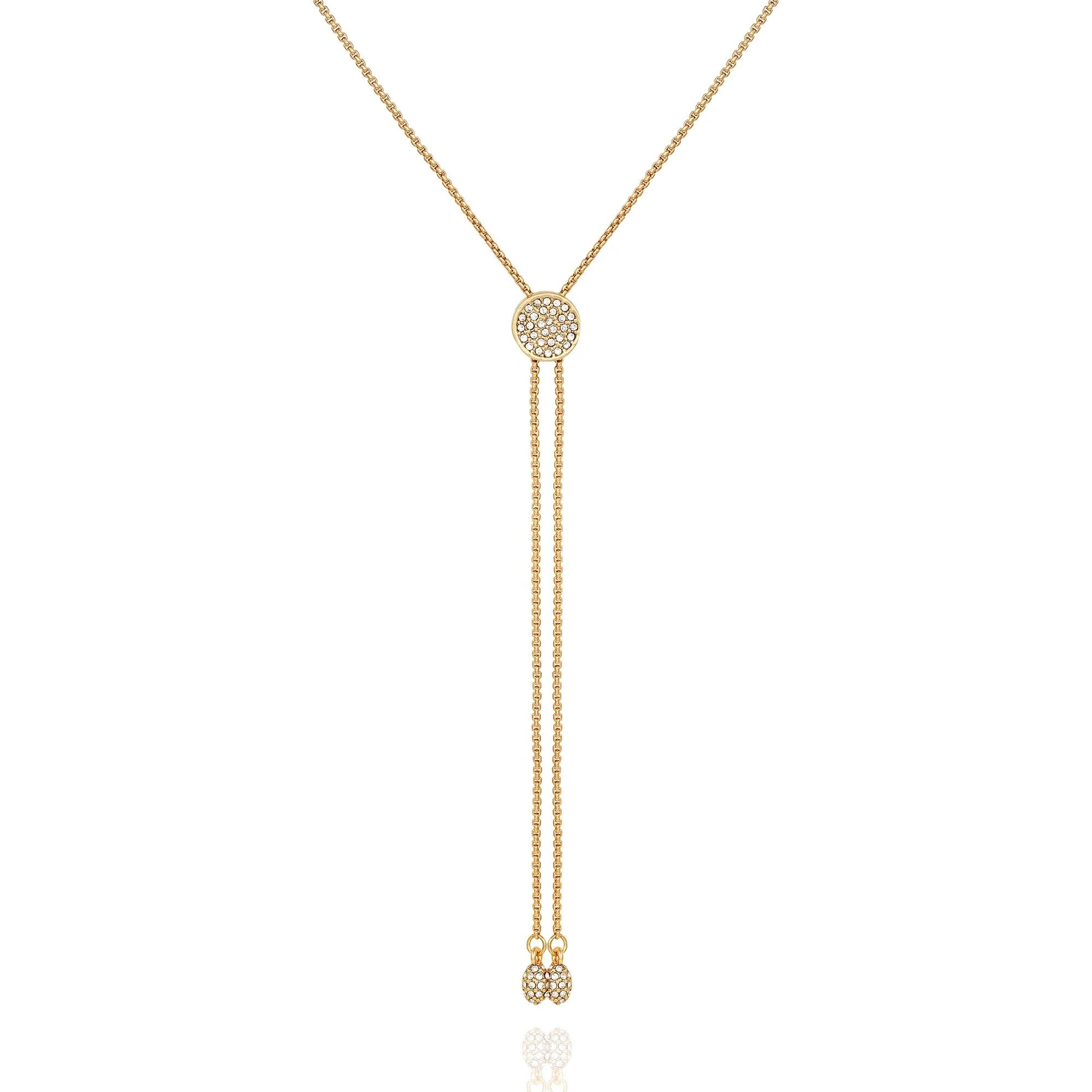Pave Slider Bolo Necklace