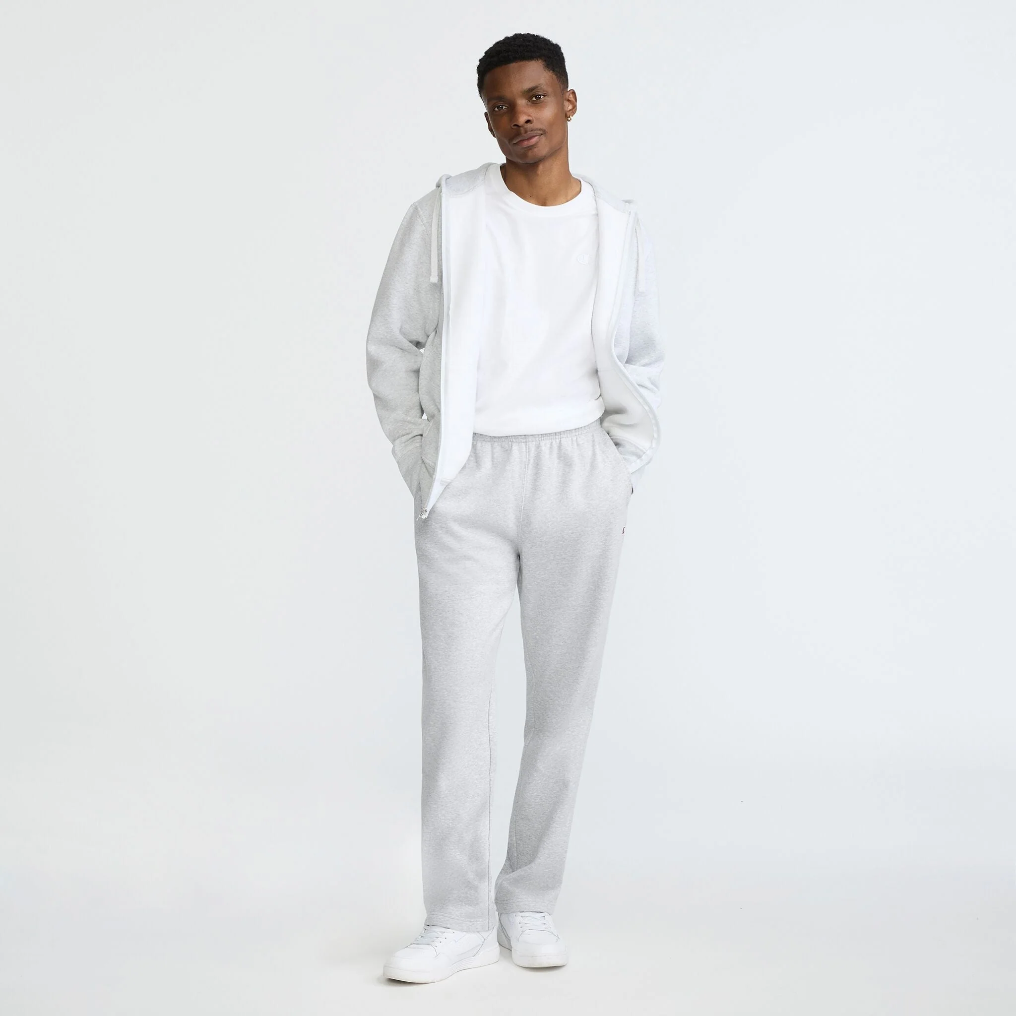 Powerblend Sweatpants, Open Hem, C Logo - Image 4