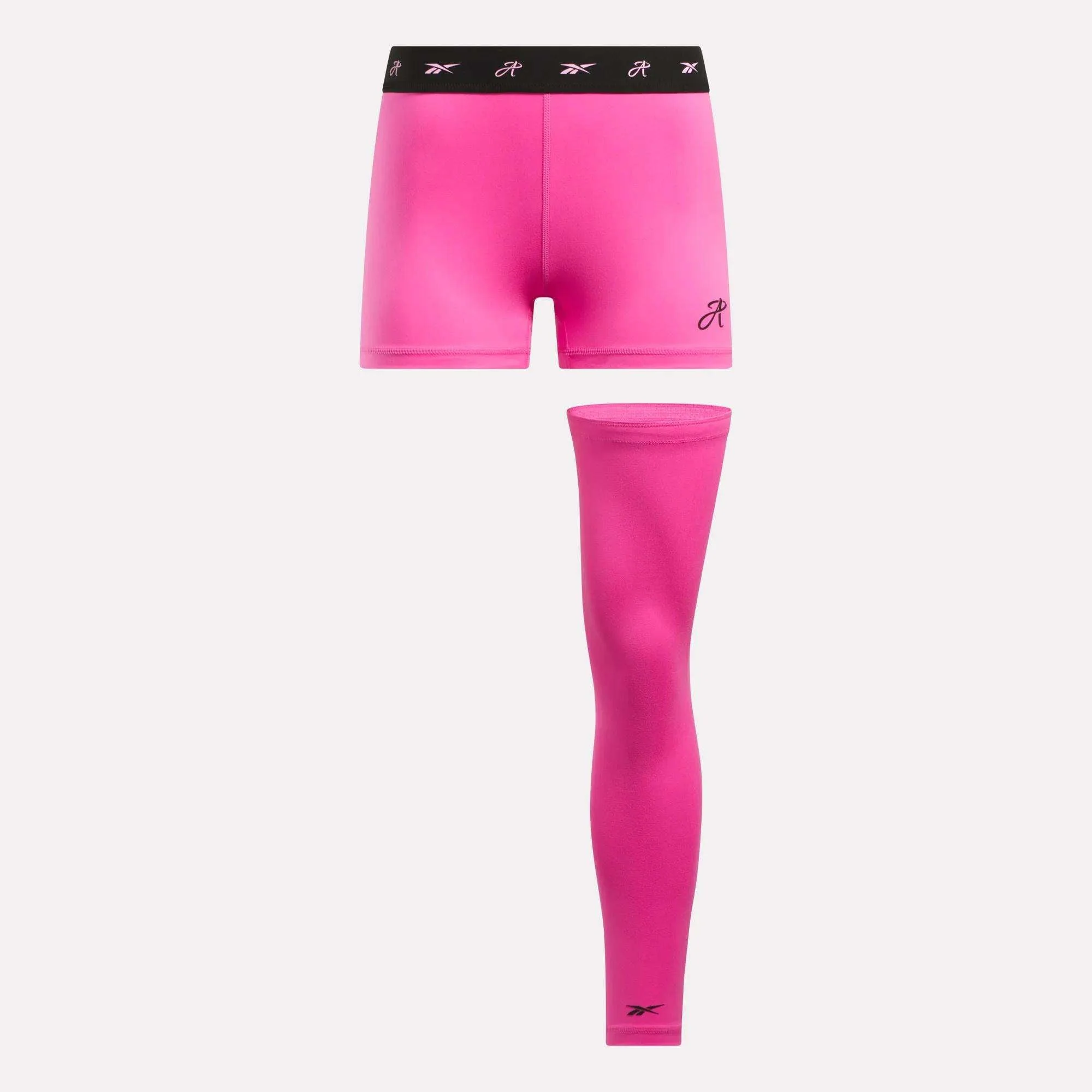 Reebok x Angel Reese Mini Shorts & Sleeve - Image 5