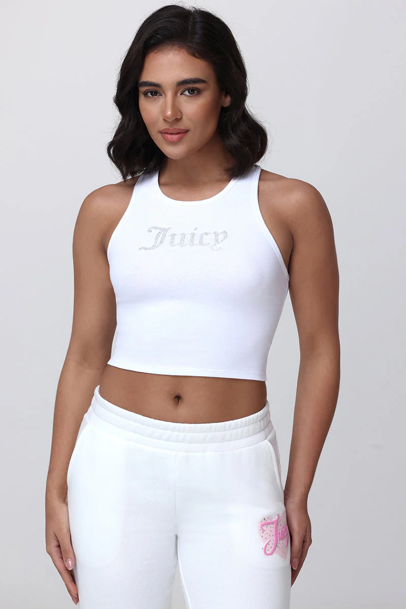 Small Bling High Neck Crop Tank - Image 2