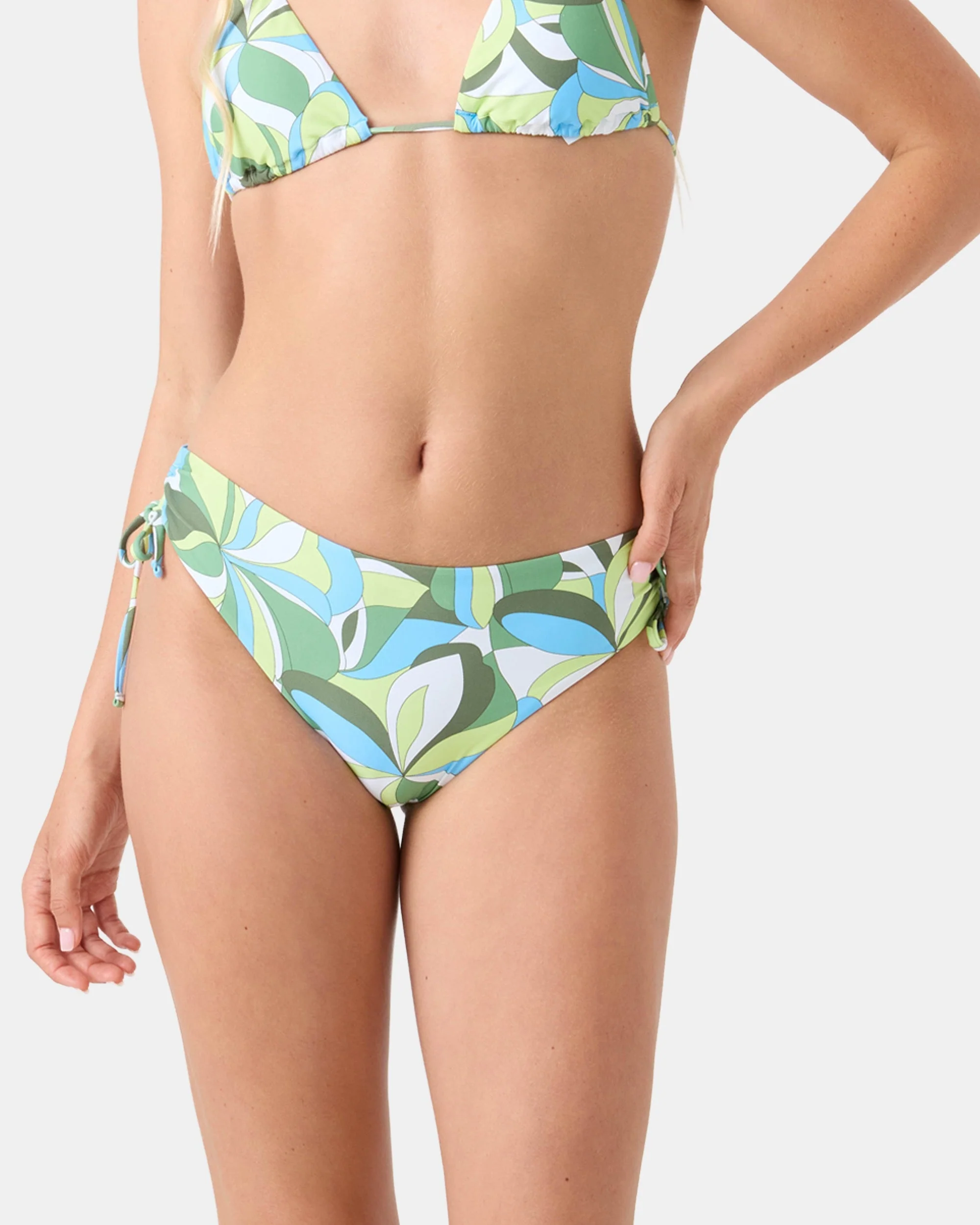 Surf Break Lace Side Tie Full Bikini Bottom