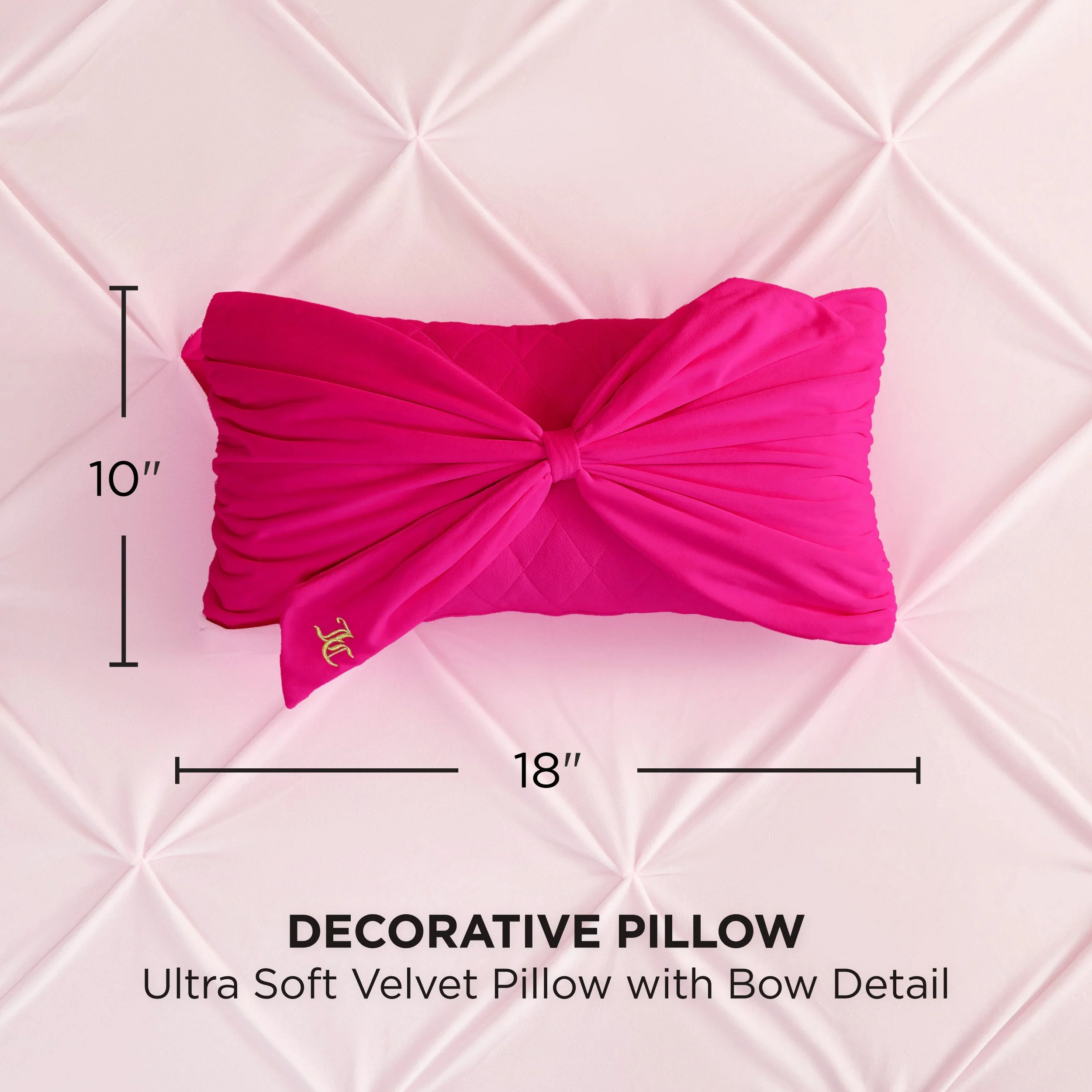 Velvet Bow Decorative Pillow - Image 6