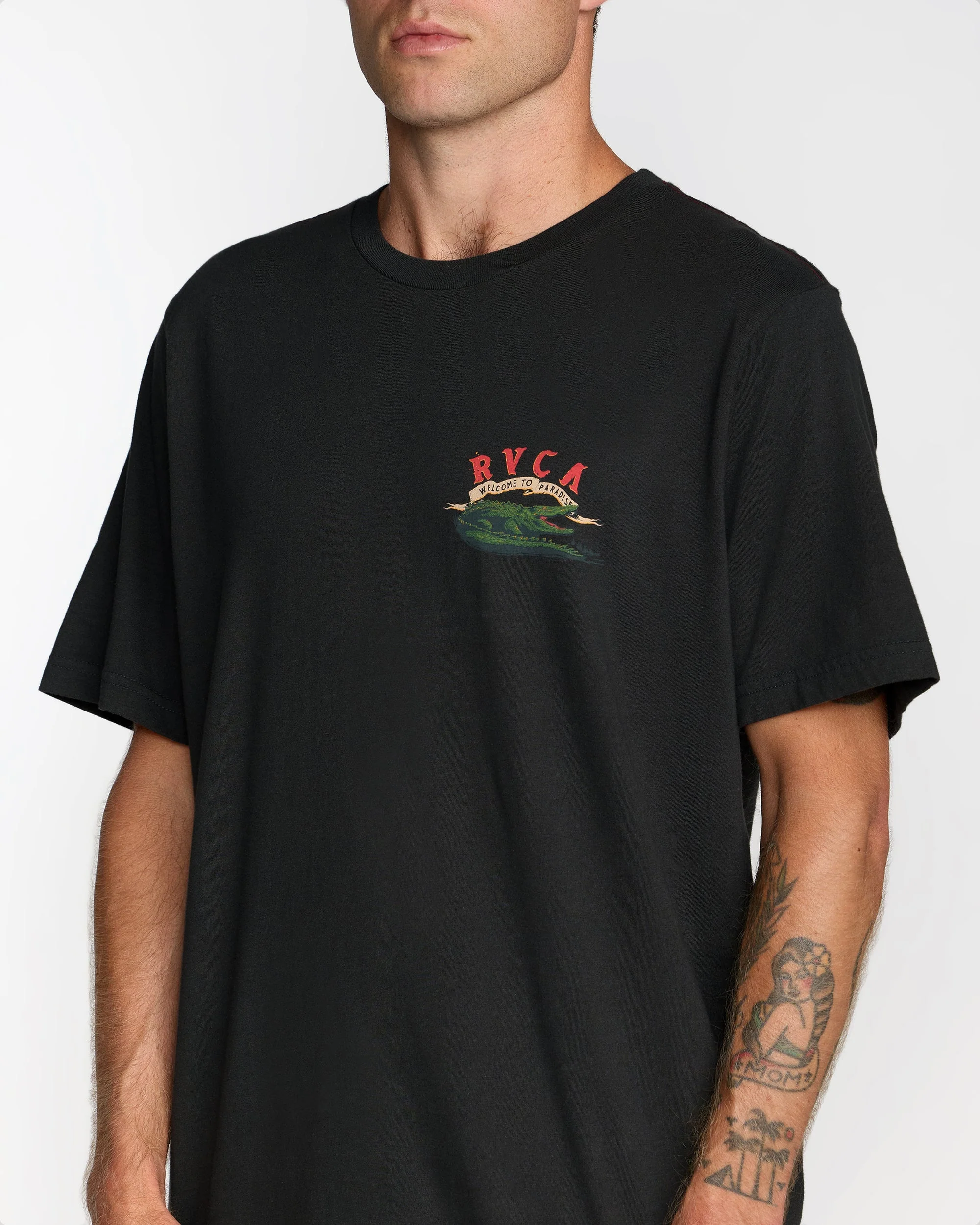 Welcome To RVCA Short Sleeve Tee - Image 4