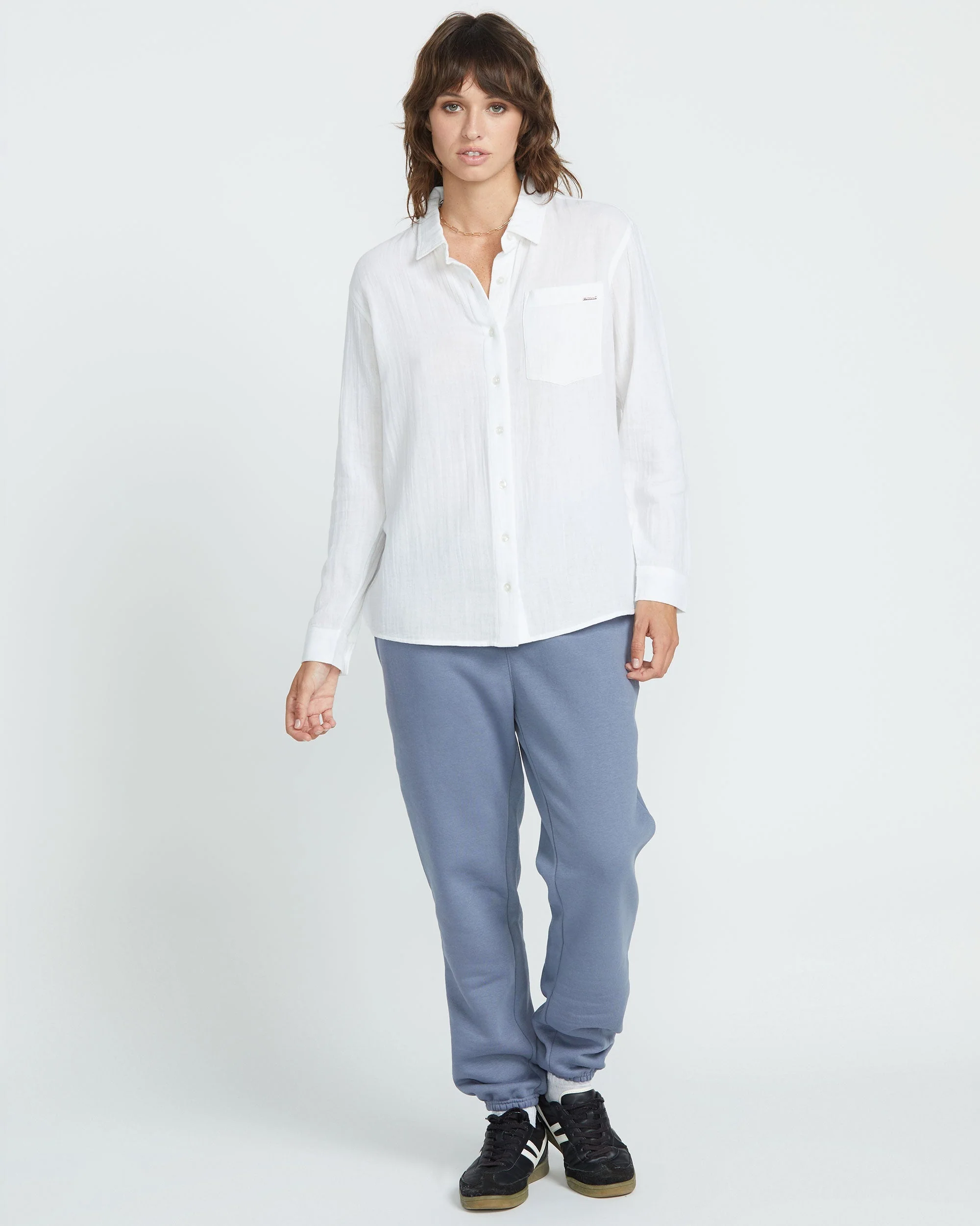 Women's Lil Button Up Long Sleeve Shirt - Image 6