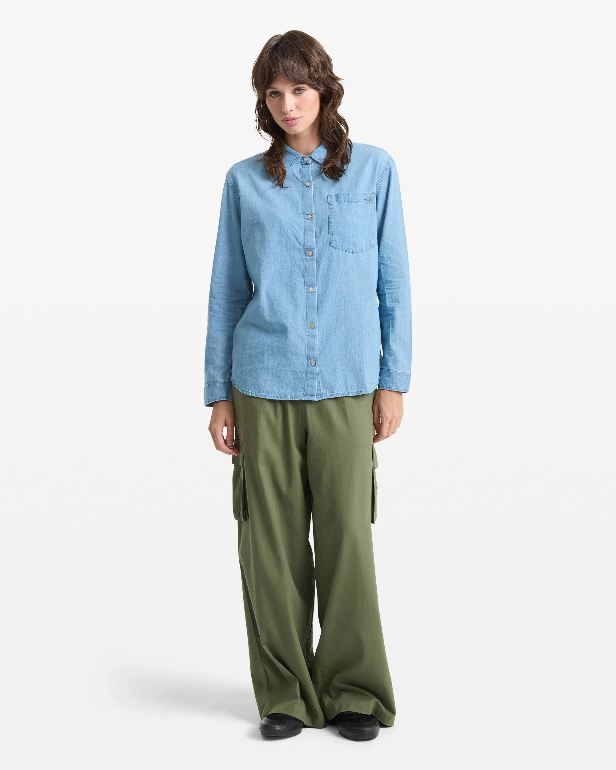 Women's Lived In Button Up - Image 7