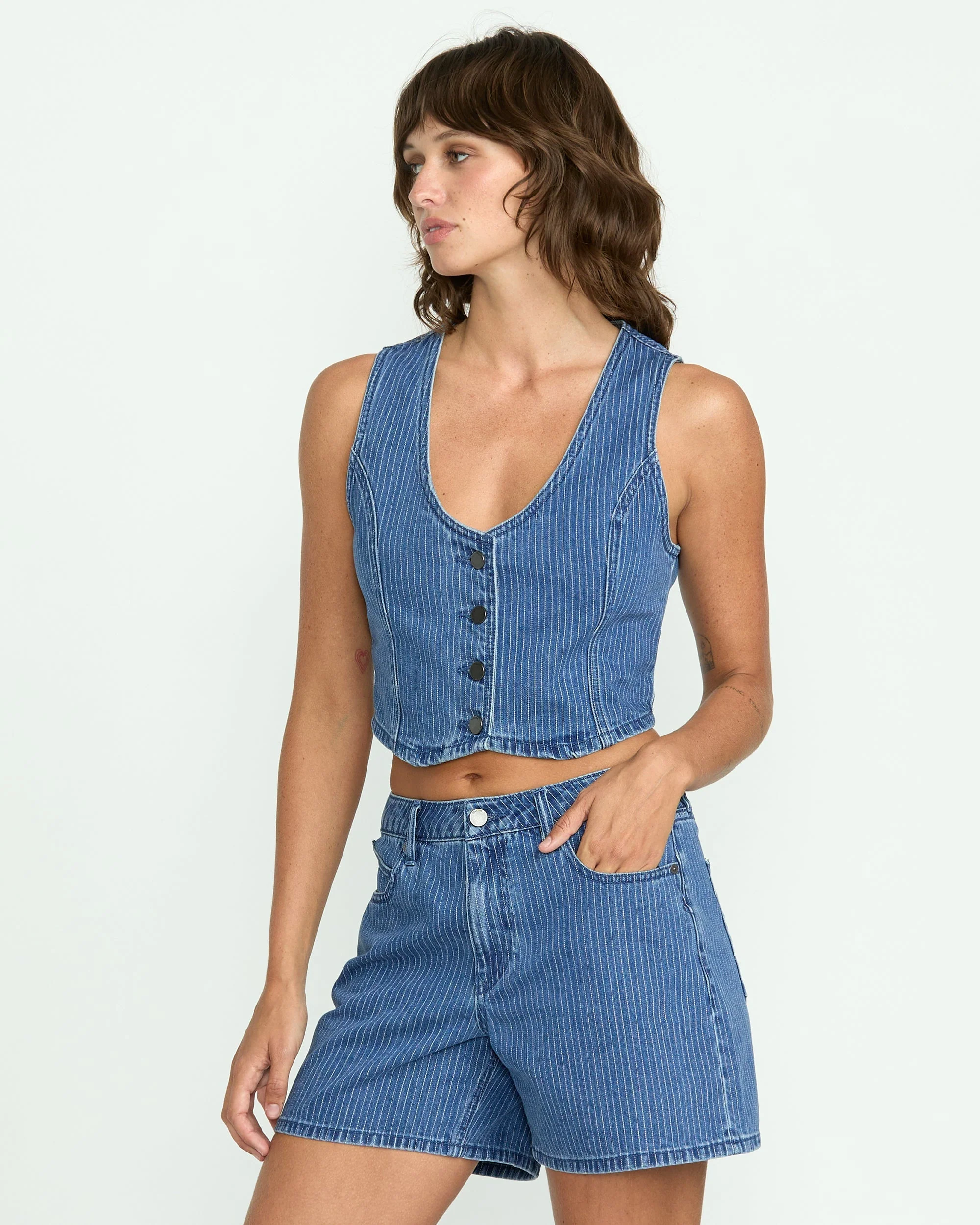 Women's Stoned Boyfriend Shorts - Image 3